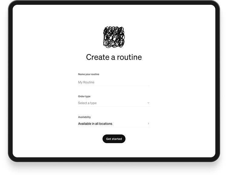 Composable fulfillment template settings