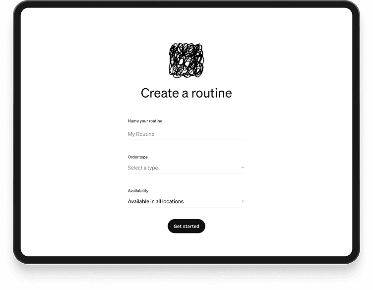 Composable fulfillment template settings